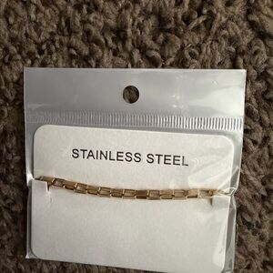 Stainless Steel Women's Gold Chain Bracelet